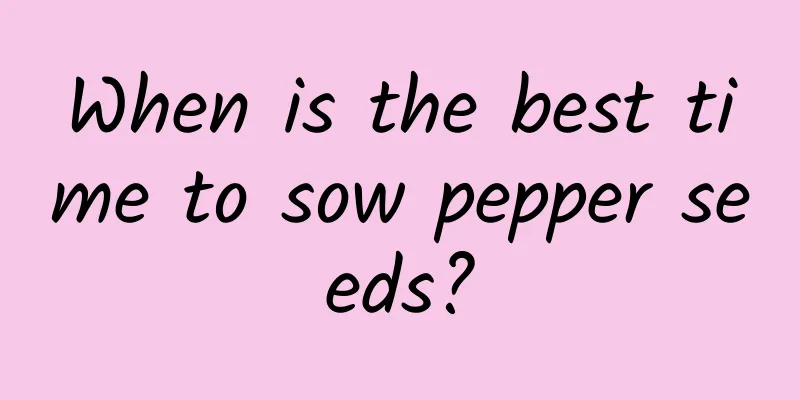 When is the best time to sow pepper seeds?