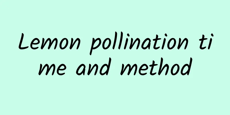 Lemon pollination time and method