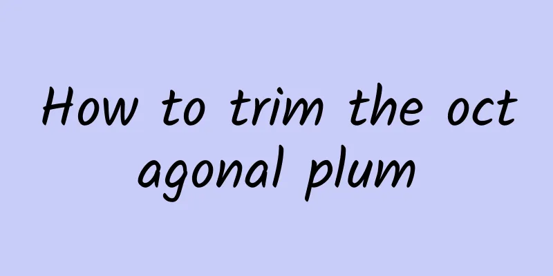 How to trim the octagonal plum
