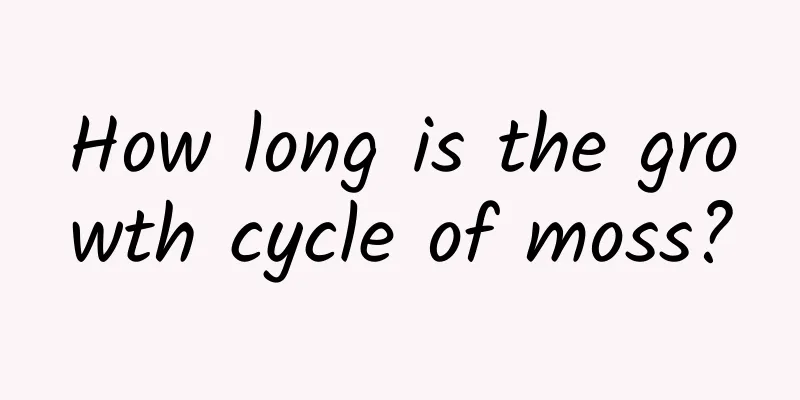 How long is the growth cycle of moss?