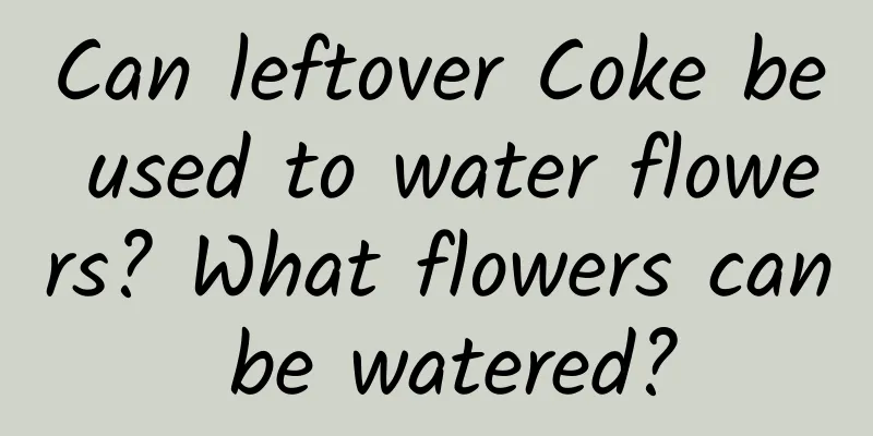 Can leftover Coke be used to water flowers? What flowers can be watered?