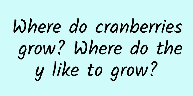 Where do cranberries grow? Where do they like to grow?