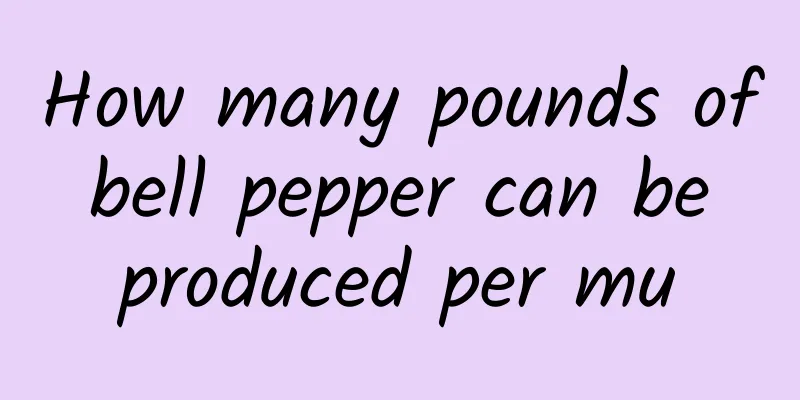 How many pounds of bell pepper can be produced per mu