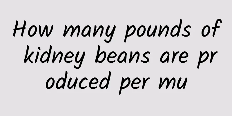 How many pounds of kidney beans are produced per mu