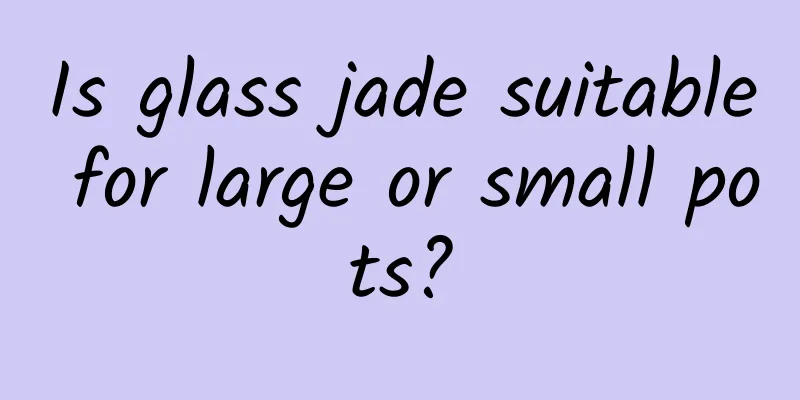 Is glass jade suitable for large or small pots?