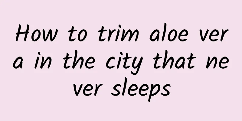 How to trim aloe vera in the city that never sleeps