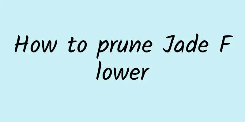 How to prune Jade Flower