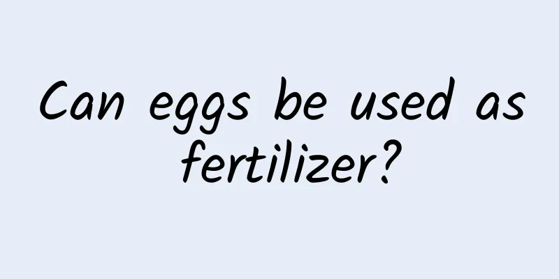 Can eggs be used as fertilizer?