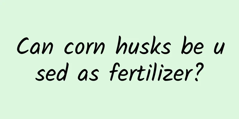 Can corn husks be used as fertilizer?
