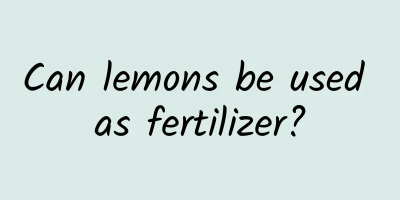 Can lemons be used as fertilizer?
