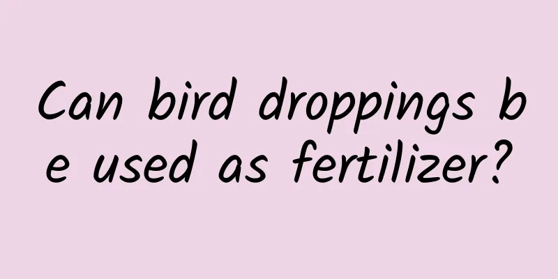Can bird droppings be used as fertilizer?