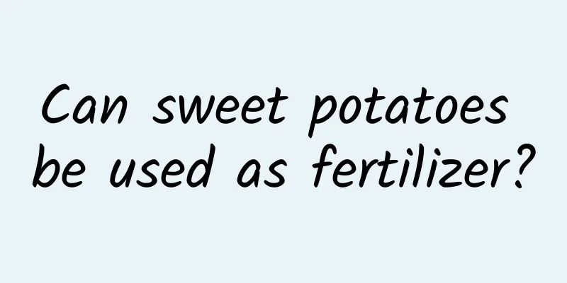 Can sweet potatoes be used as fertilizer?
