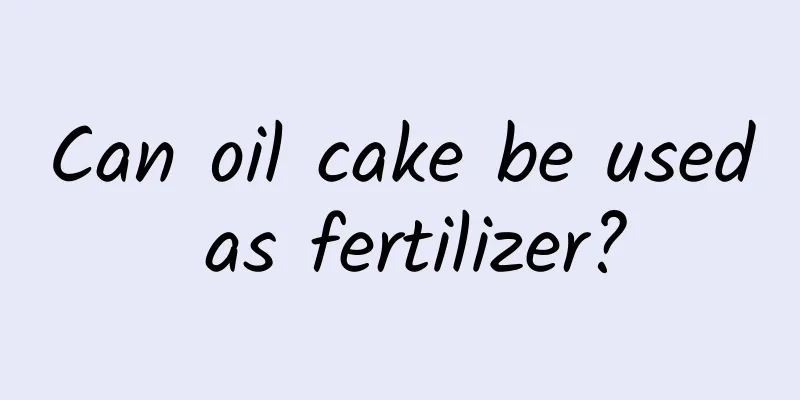 Can oil cake be used as fertilizer?