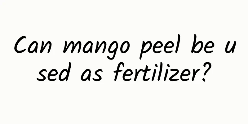 Can mango peel be used as fertilizer?