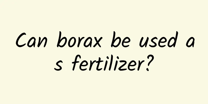 Can borax be used as fertilizer?