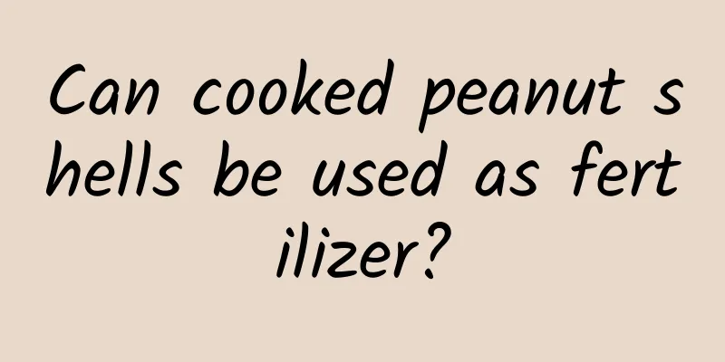 Can cooked peanut shells be used as fertilizer?