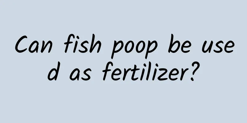 Can fish poop be used as fertilizer?