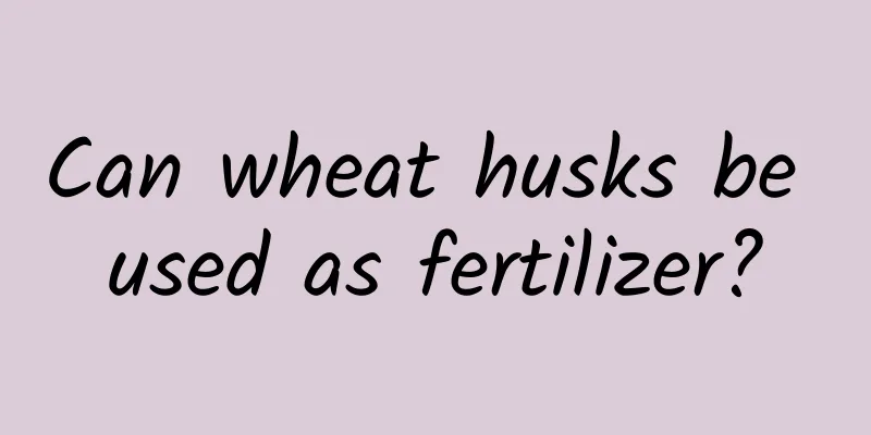 Can wheat husks be used as fertilizer?