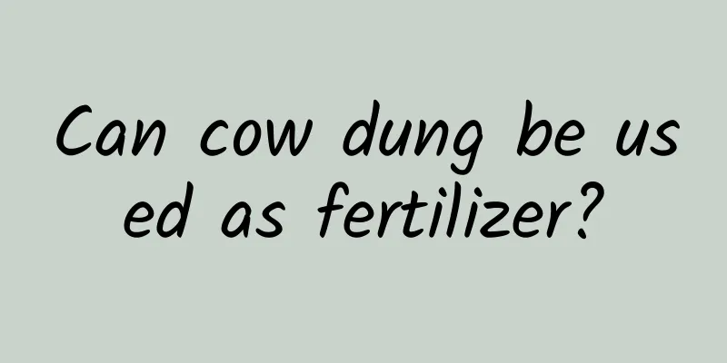 Can cow dung be used as fertilizer?