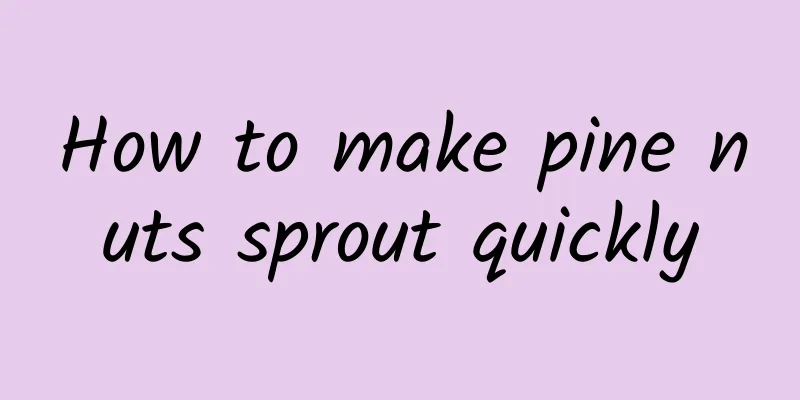 How to make pine nuts sprout quickly
