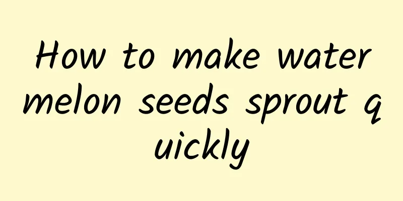 How to make watermelon seeds sprout quickly