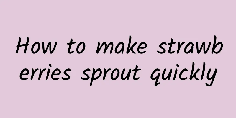 How to make strawberries sprout quickly