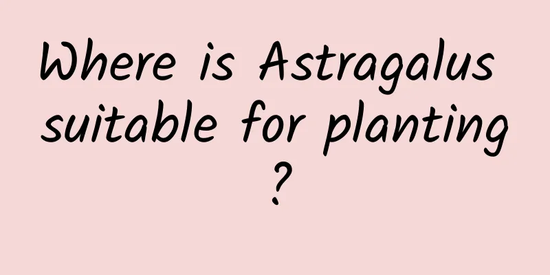Where is Astragalus suitable for planting?