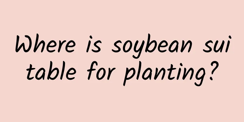 Where is soybean suitable for planting?