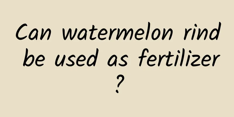 Can watermelon rind be used as fertilizer?