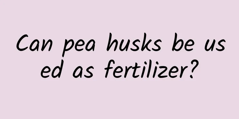 Can pea husks be used as fertilizer?
