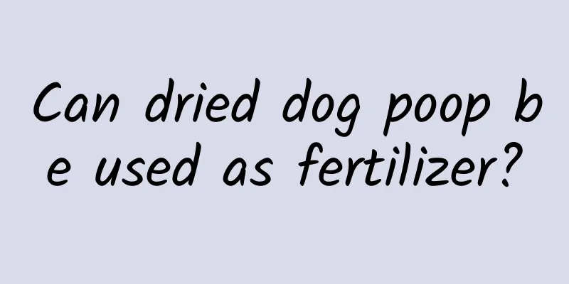 Can dried dog poop be used as fertilizer?
