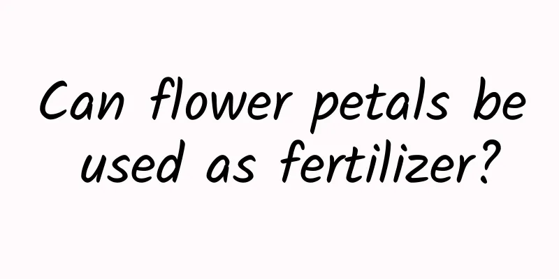 Can flower petals be used as fertilizer?