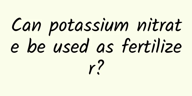 Can potassium nitrate be used as fertilizer?