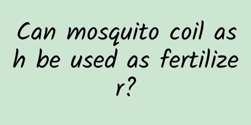 Can mosquito coil ash be used as fertilizer?
