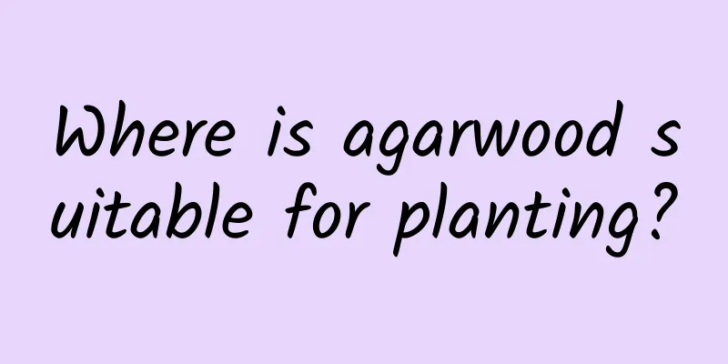 Where is agarwood suitable for planting?