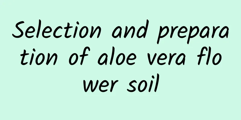 Selection and preparation of aloe vera flower soil