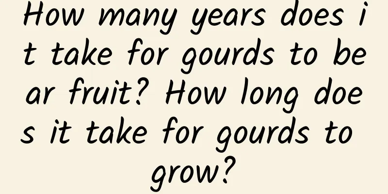 How many years does it take for gourds to bear fruit? How long does it take for gourds to grow?