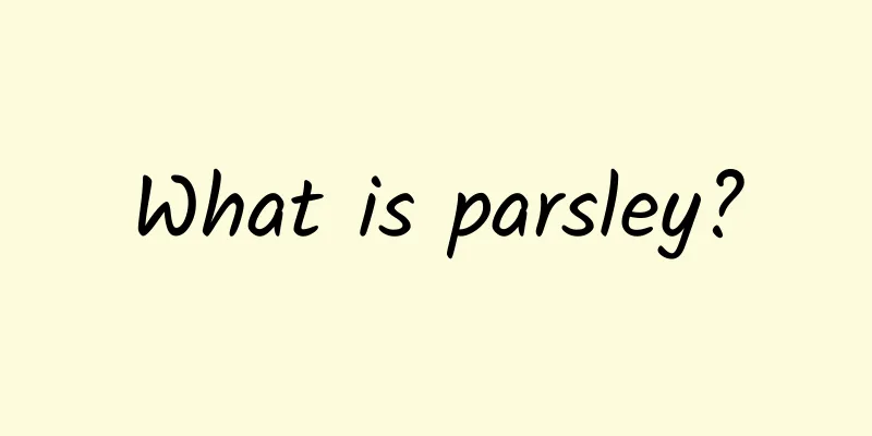 What is parsley?