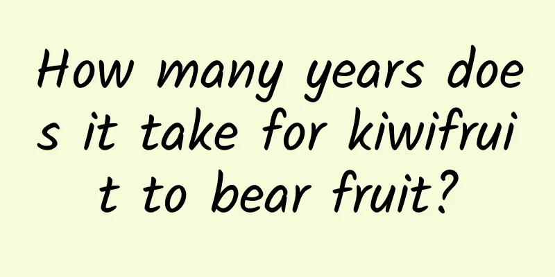 How many years does it take for kiwifruit to bear fruit?