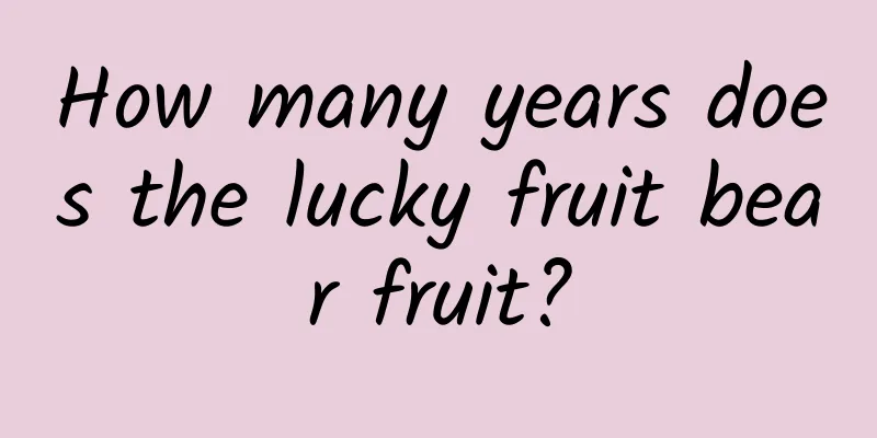 How many years does the lucky fruit bear fruit?