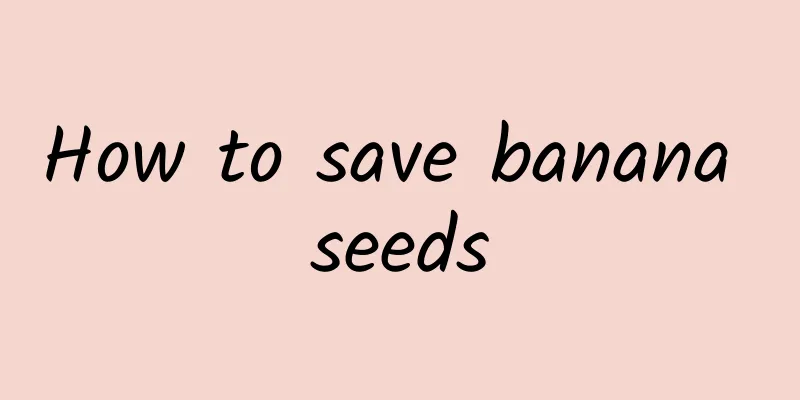 How to save banana seeds