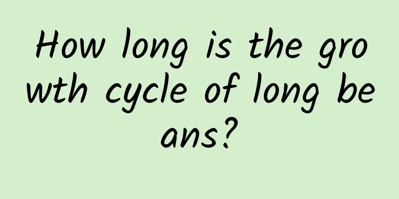 How long is the growth cycle of long beans?