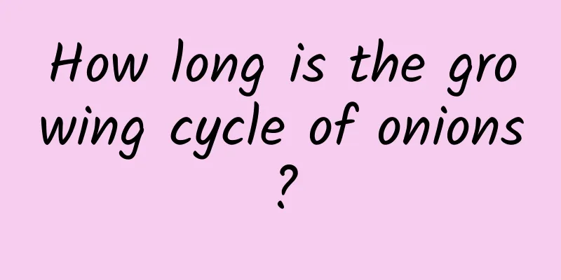 How long is the growing cycle of onions?