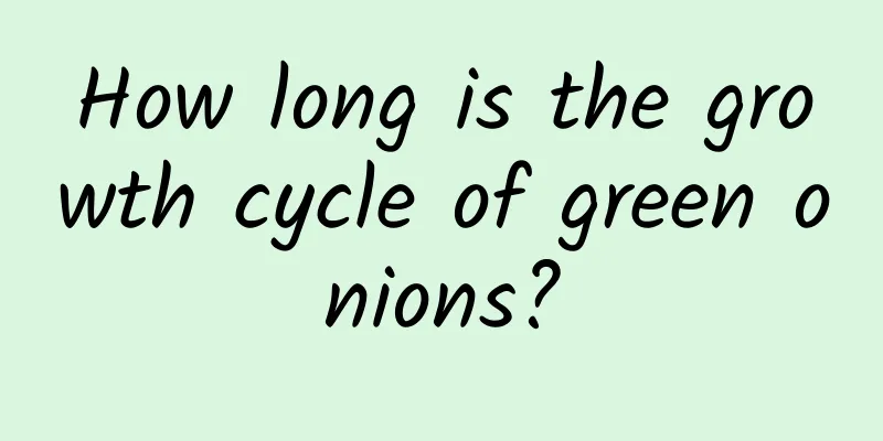 How long is the growth cycle of green onions?