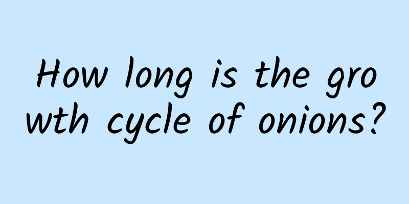 How long is the growth cycle of onions?