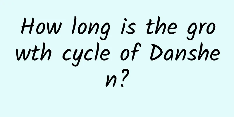 How long is the growth cycle of Danshen?