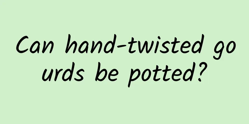Can hand-twisted gourds be potted?