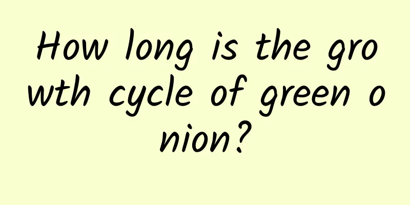How long is the growth cycle of green onion?