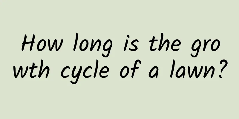 How long is the growth cycle of a lawn?
