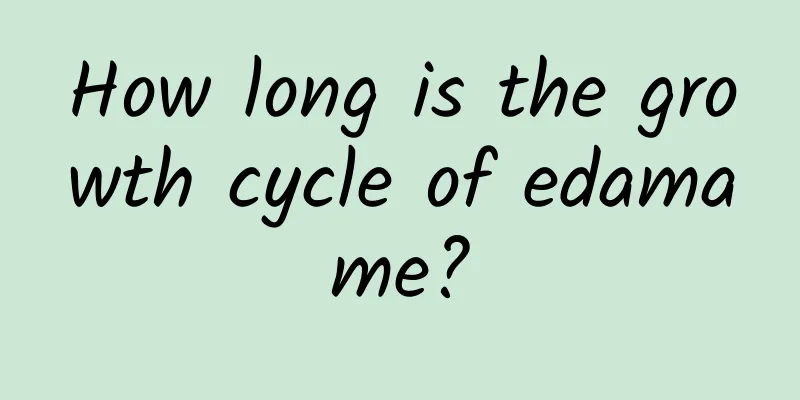 How long is the growth cycle of edamame?